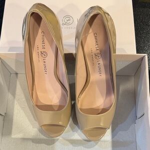 Chinese Laundry Nude Peep Toe Heels